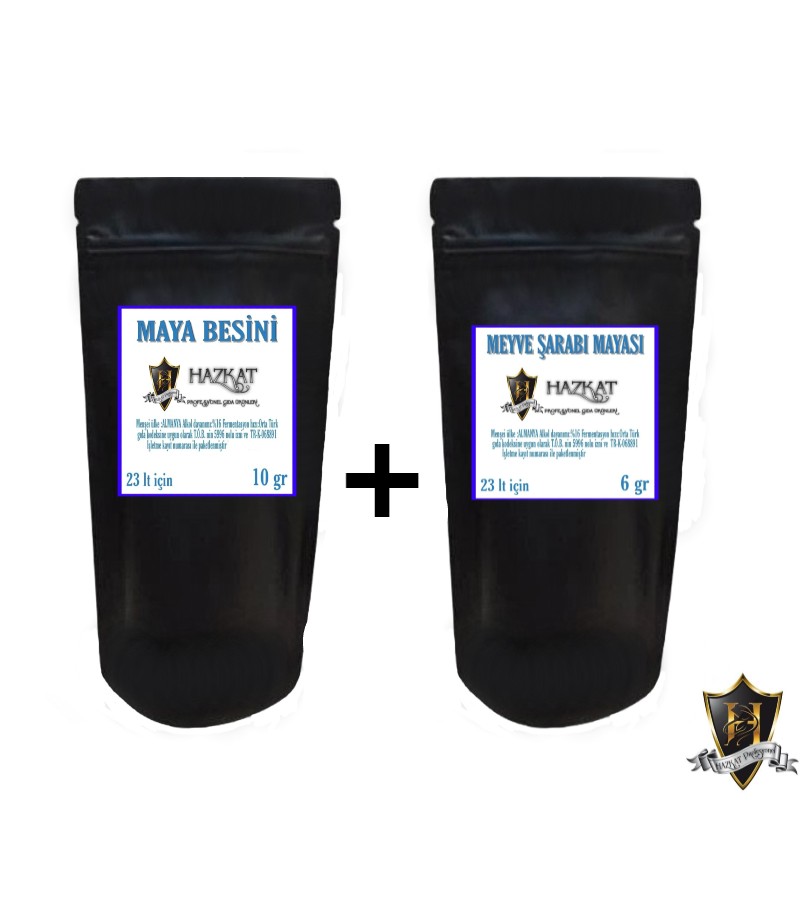 MEYVE ŞARABI MAYASI 6 GR + MAYA BESİNİ 10 GR