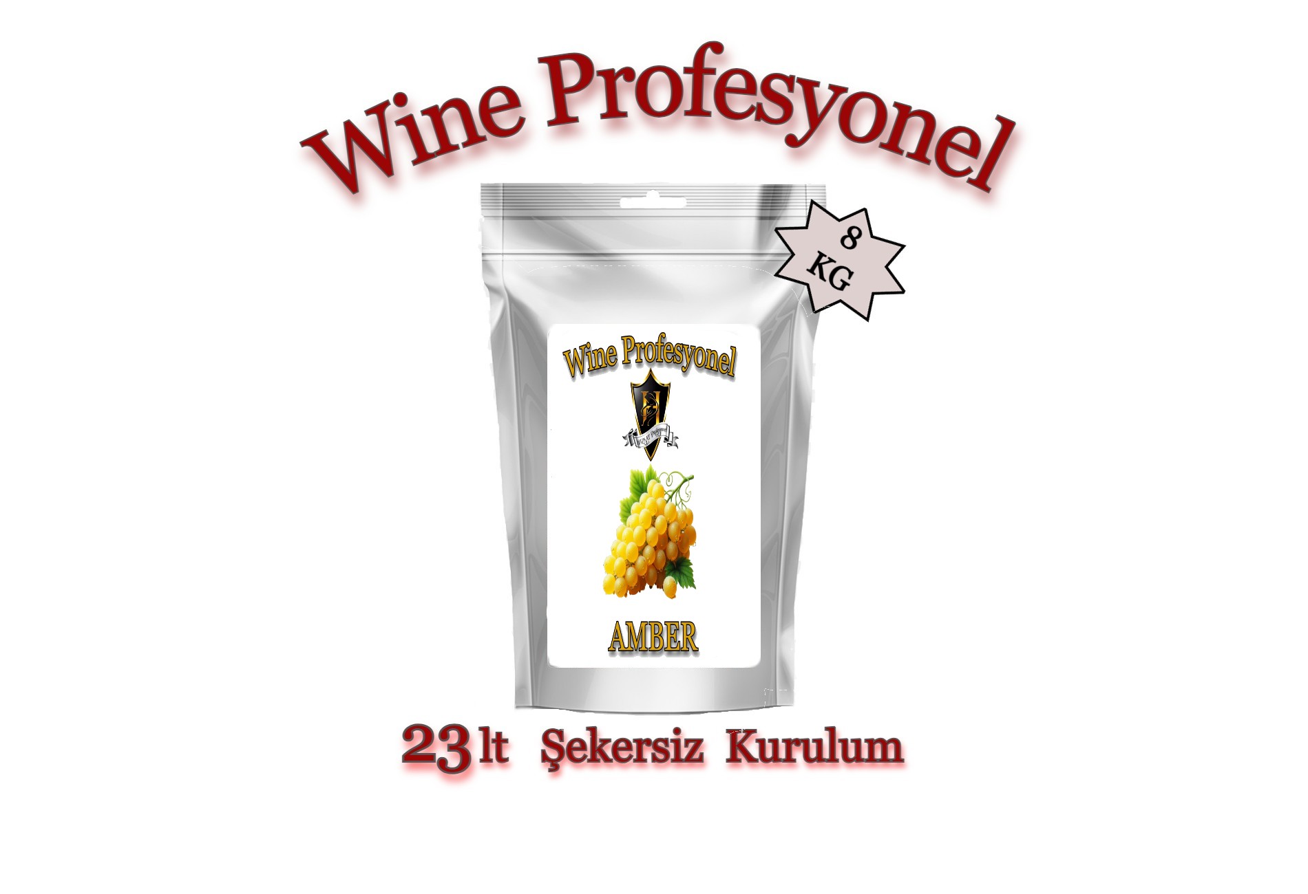 Wine Profesyonel Üzüm Suyu Konsantresi 23 lt Amber