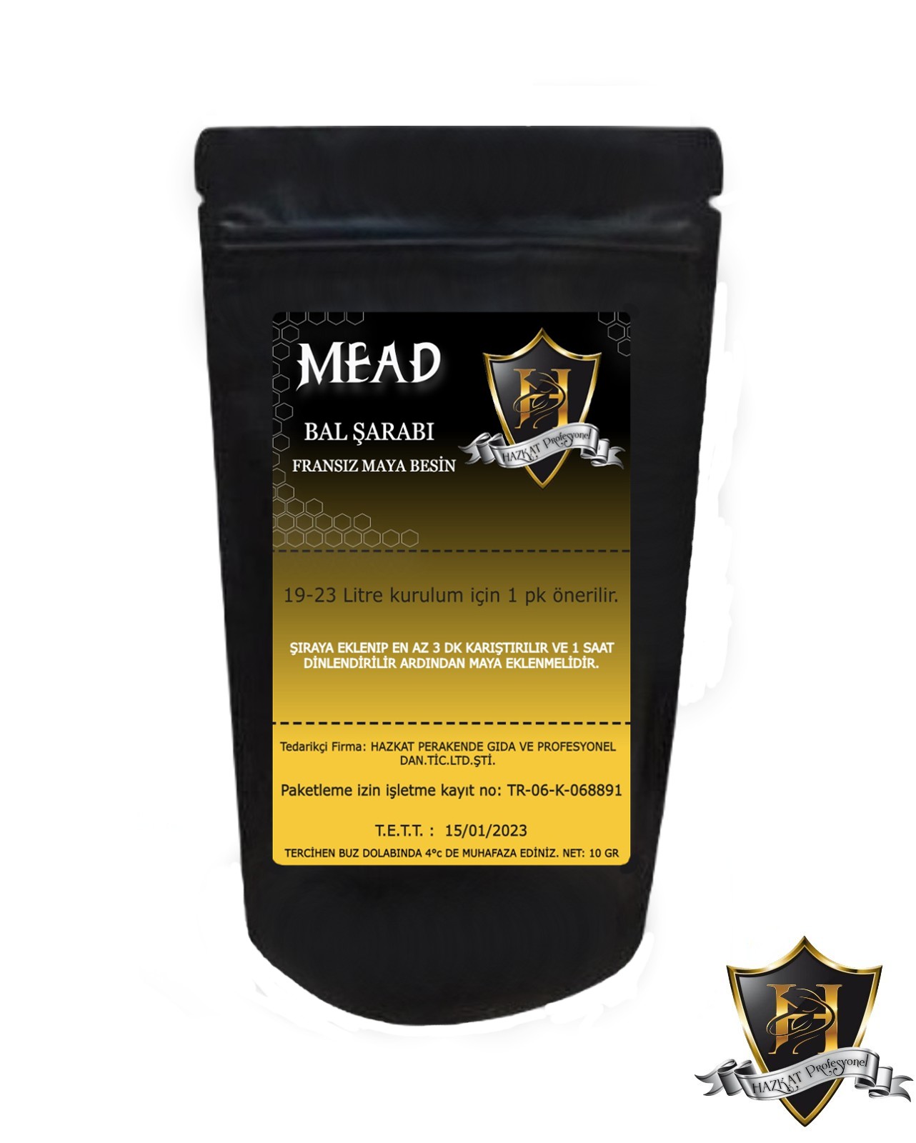Bal Şarabı Fransız Maya Besini 10 gr