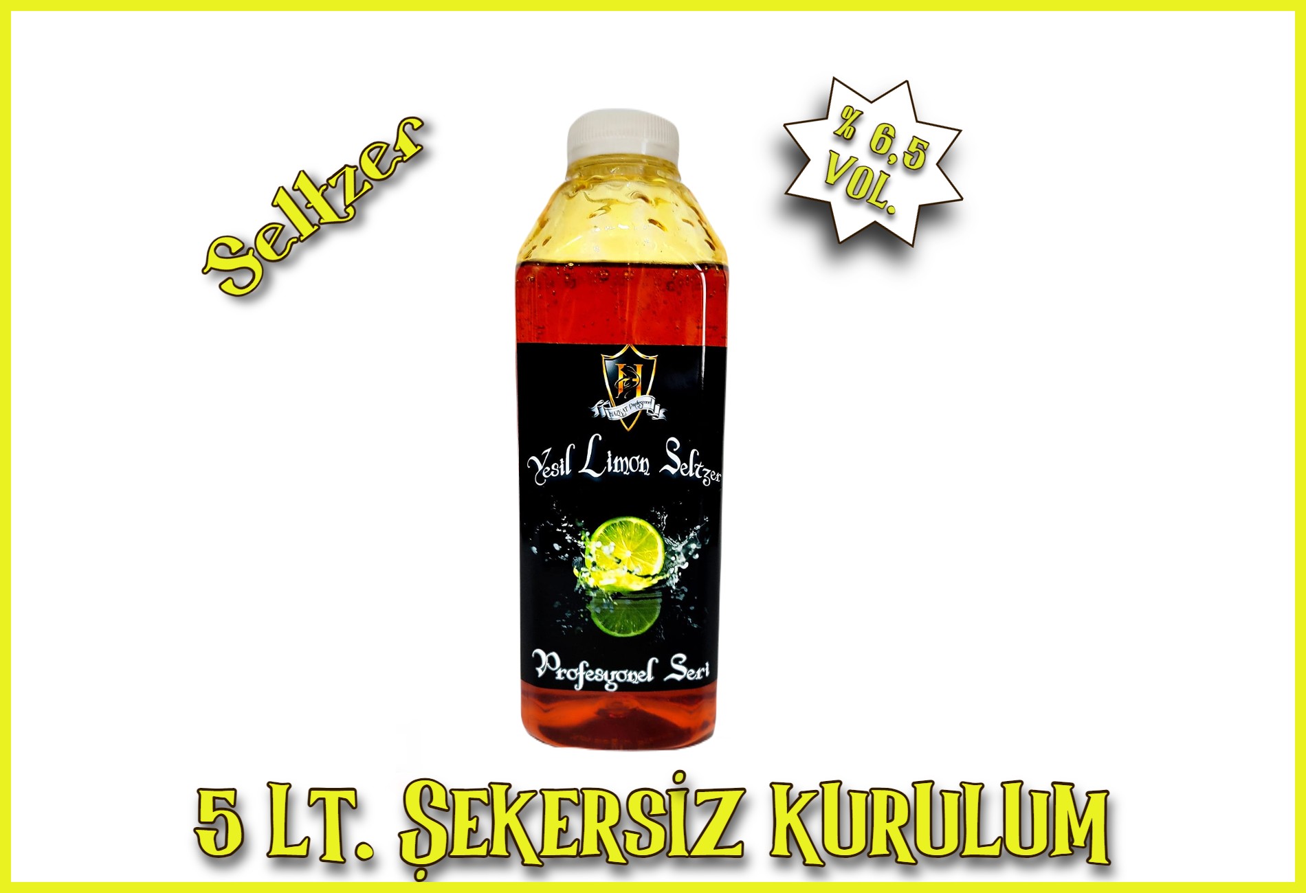 YEŞİL LİMONLU SELTZER 5 LT HOBİ SETİ