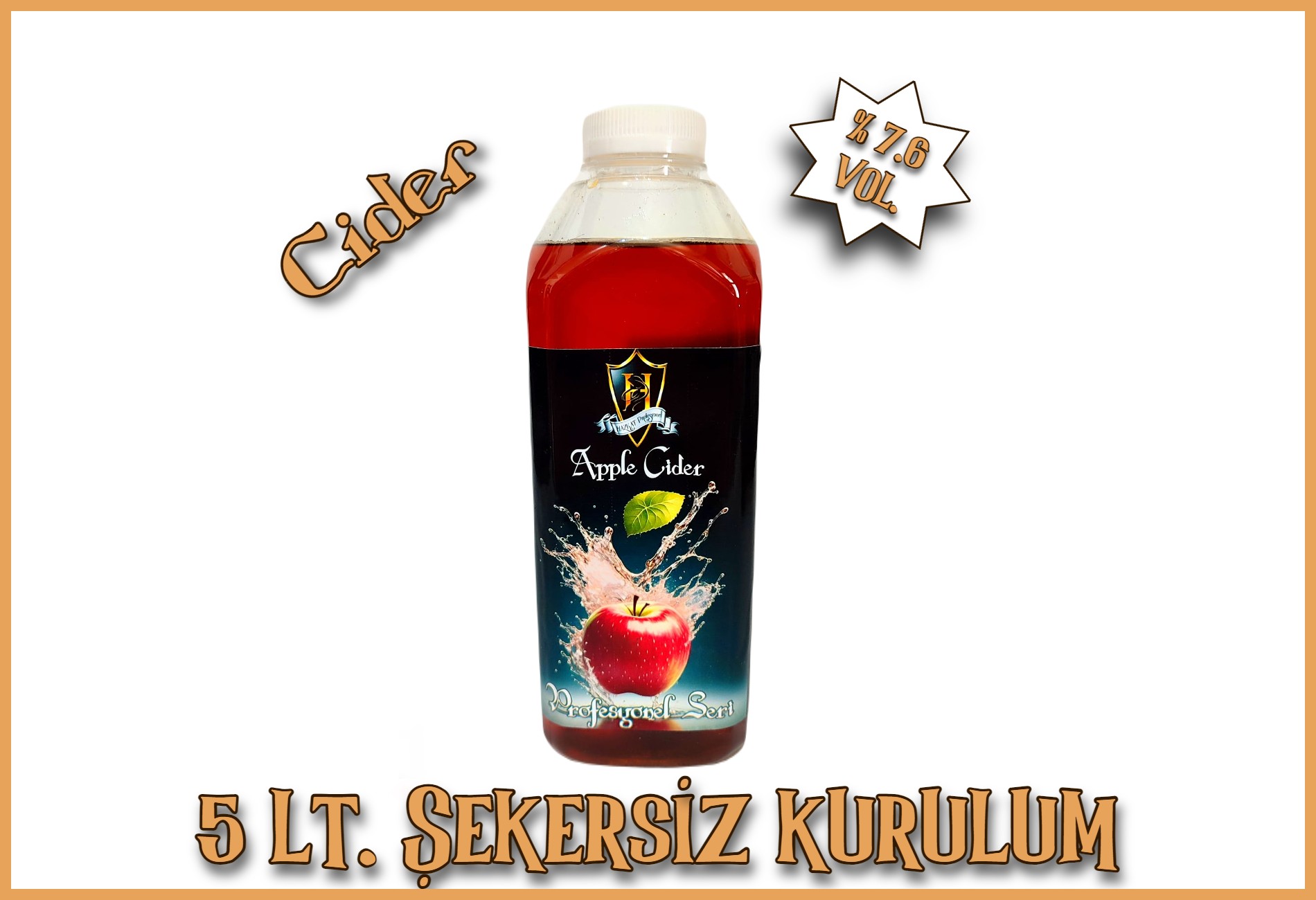 Aplle Cider 5 lt Şekersiz Kurulum