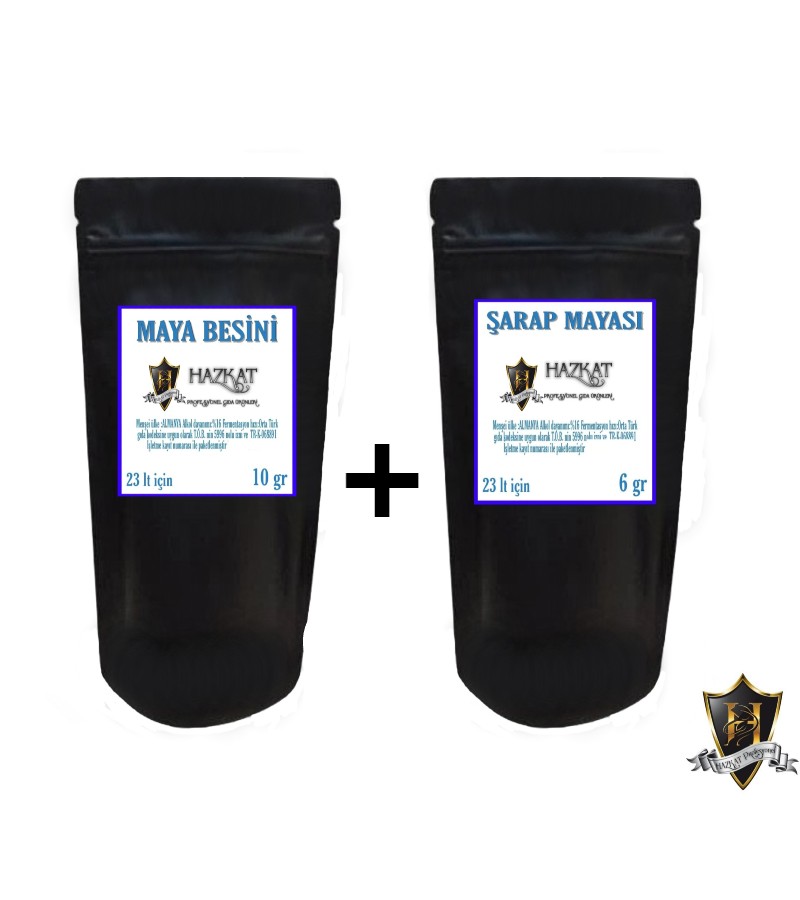 ŞARAP MAYASI 6gr + BESİN 10 gr 23 LT İÇİN 